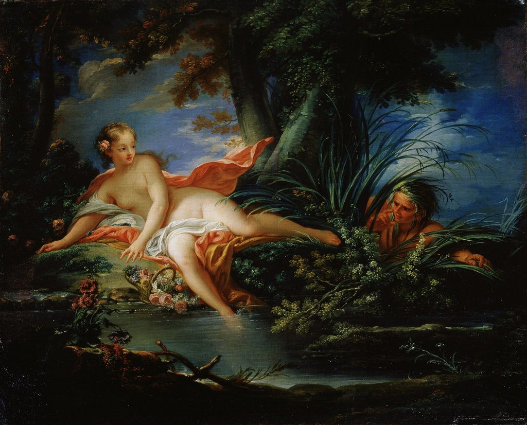 Detail of A Frightened Bather, 1736. by François Boucher