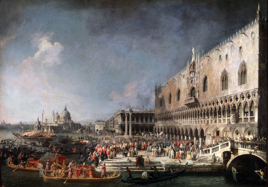 Detail of Arrival of the French Ambassador in Venice, 1725-1726. by Canaletto