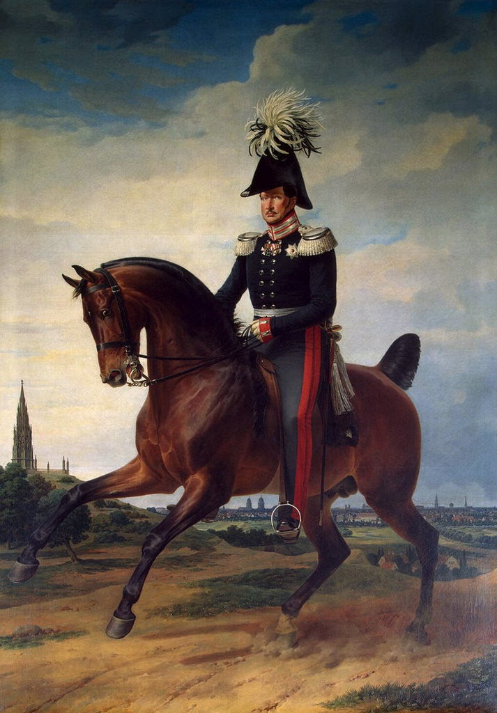 Detail of Equestrian Portrait of Frederick William III of Prussia,, 1831. by Franz Kruguer