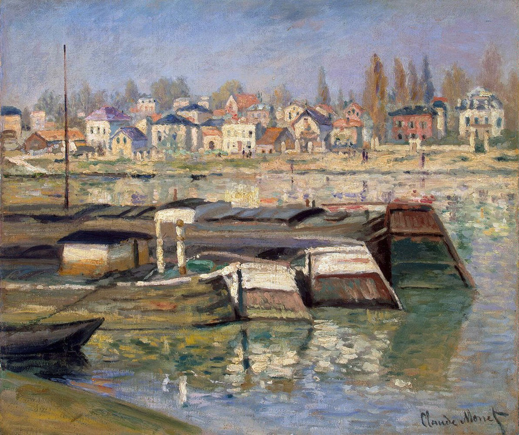 Detail of Seine at Asnières, 1873. by Claude Monet