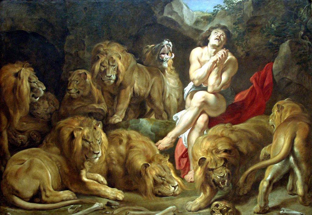 Detail of Daniel in the Lions Den, c1615 by Peter Paul Rubens