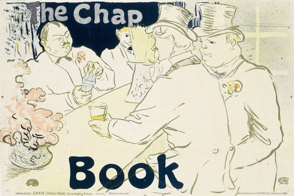 Detail of Irish and American bar, Rue Royale - The Chap Book (Poster), 1896. by Henri de Toulouse-Lautrec