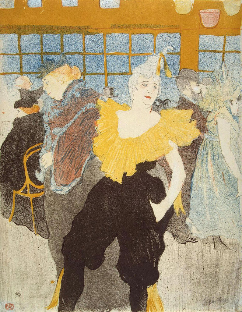 Detail of La Clownesse in the Moulin Rouge by Henri de Toulouse-Lautrec