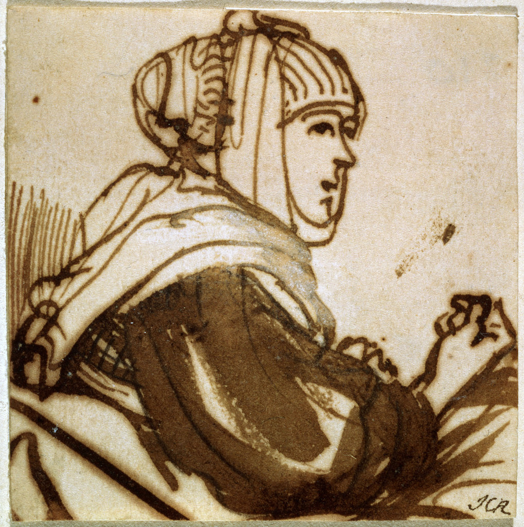 Detail of Saskia, 1633-1634. by Rembrandt Harmensz van Rijn
