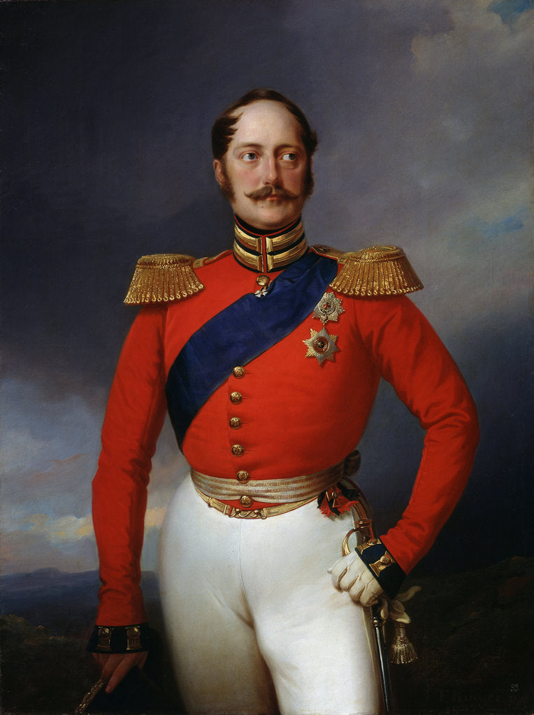 Detail of Portrait of Emperor Nicholas I,, 1847. by Franz Kruger