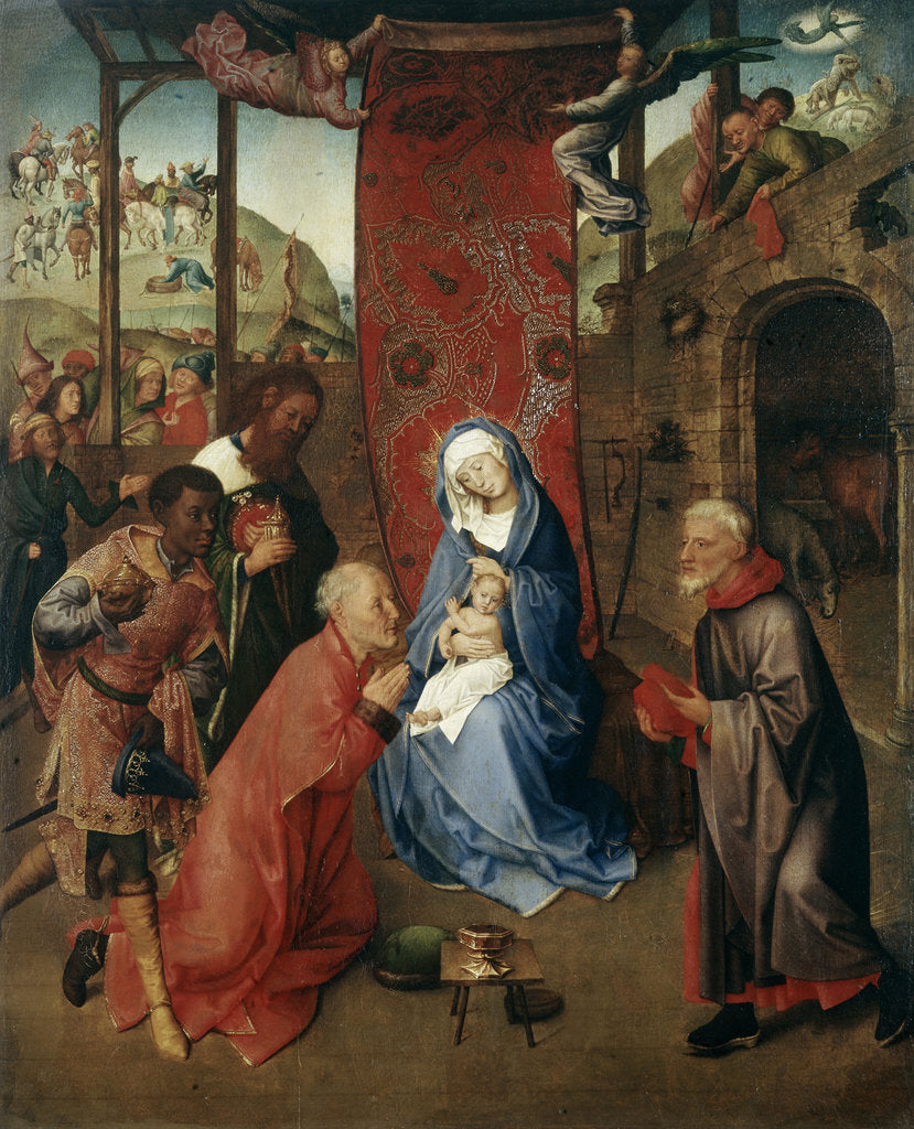 Detail of The Adoration of the Magi, 15th century. by Hugo van der Goes