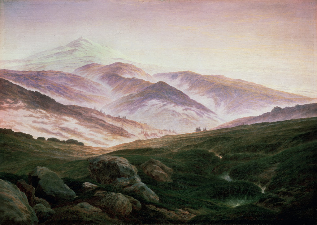 Detail of Memory of the Riesengebirge, 1835. by Caspar David Friedrich