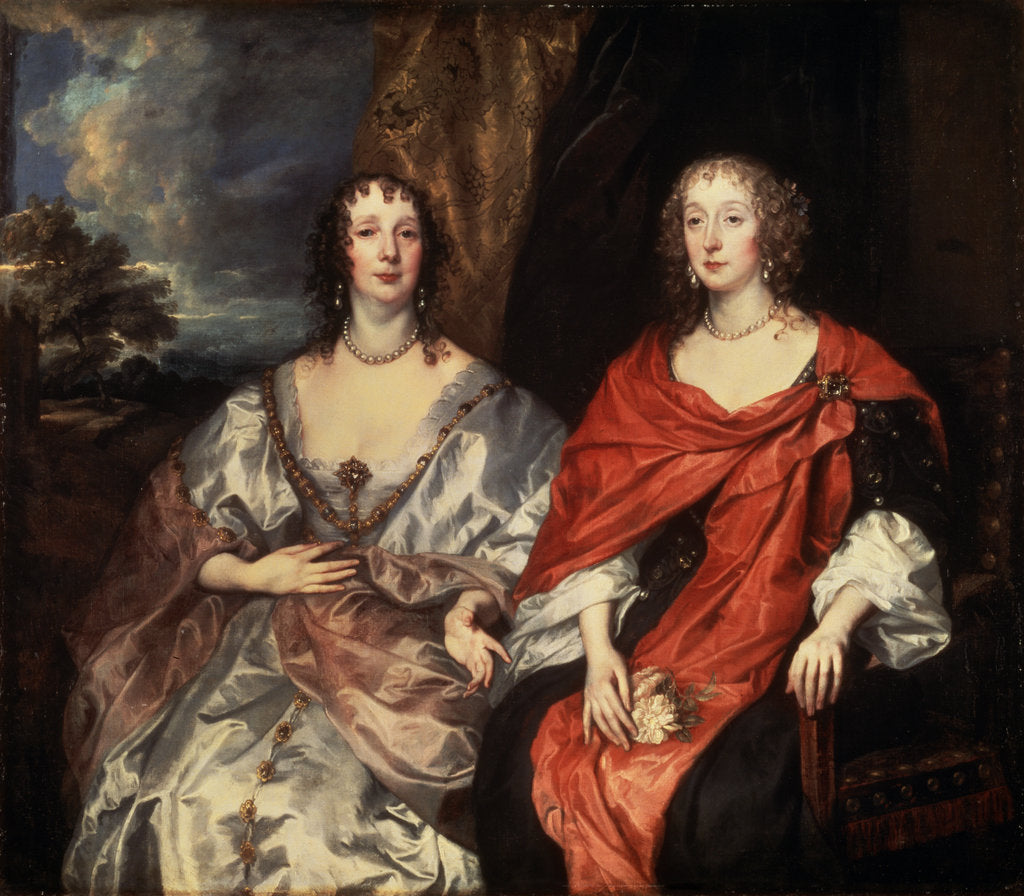 Detail of Portrait of Anne Dalkeith, and Anne Kirke, 1630s. by Anthony van Dyck