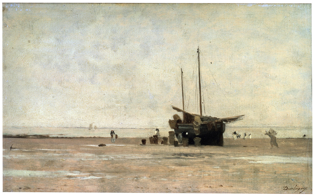 Detail of The Seashore, end of the 1860s early 1870s. by Charles François Daubigny