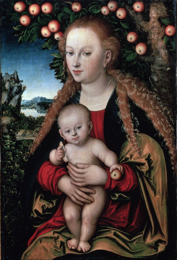 Detail of The Virgin and Child under an Apple Tree, c1525 by Anonymous