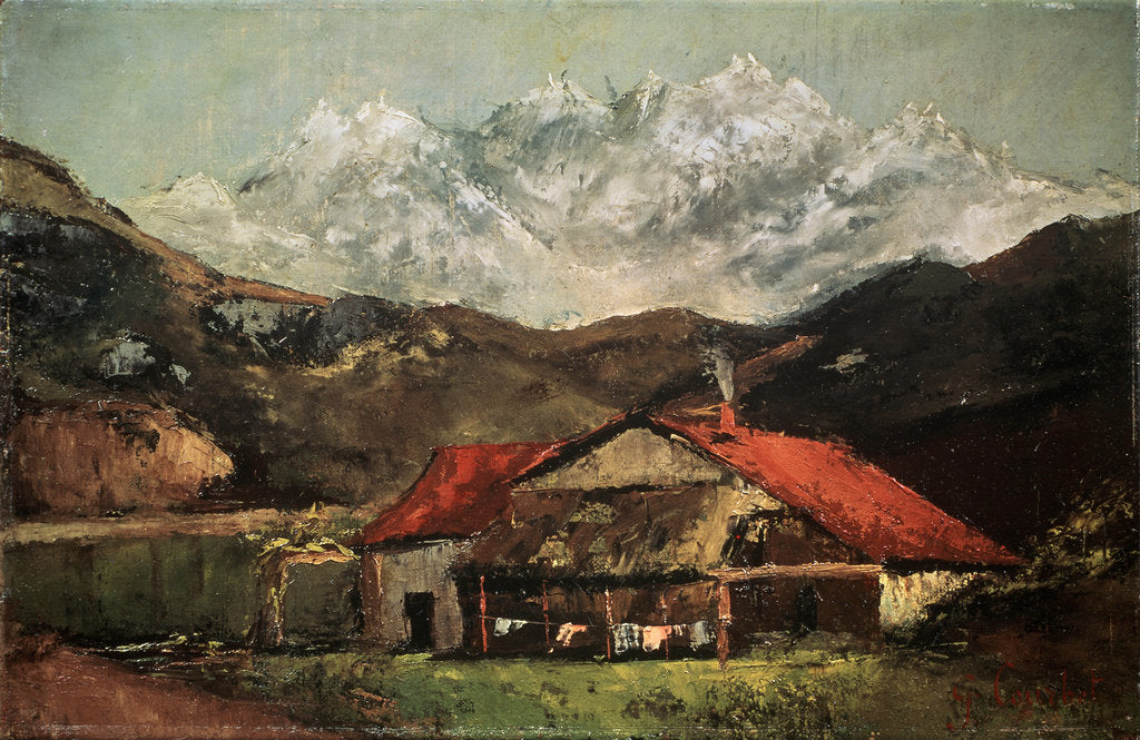 Detail of A Hut in the Mountains, c1874 by Gustave Courbet