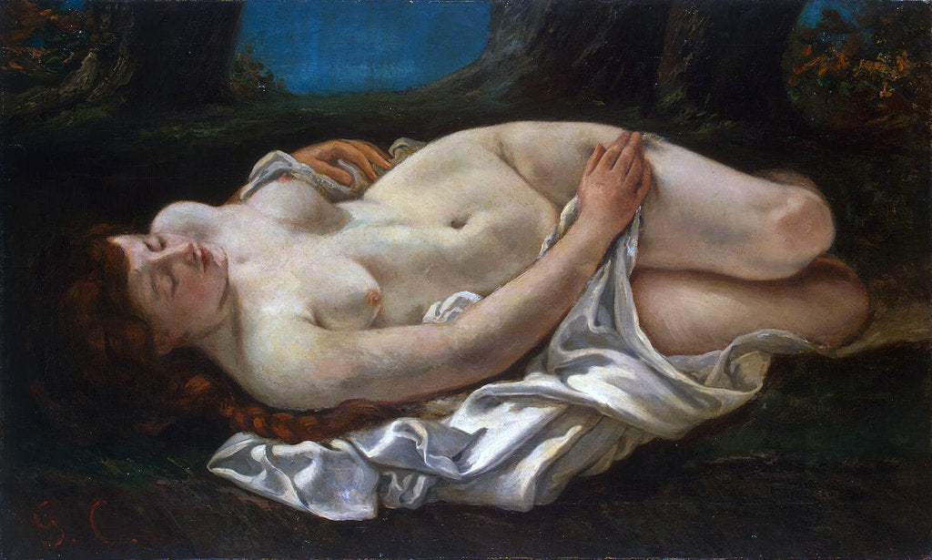 Detail of Reclining Woman, 1865. by Gustave Courbet