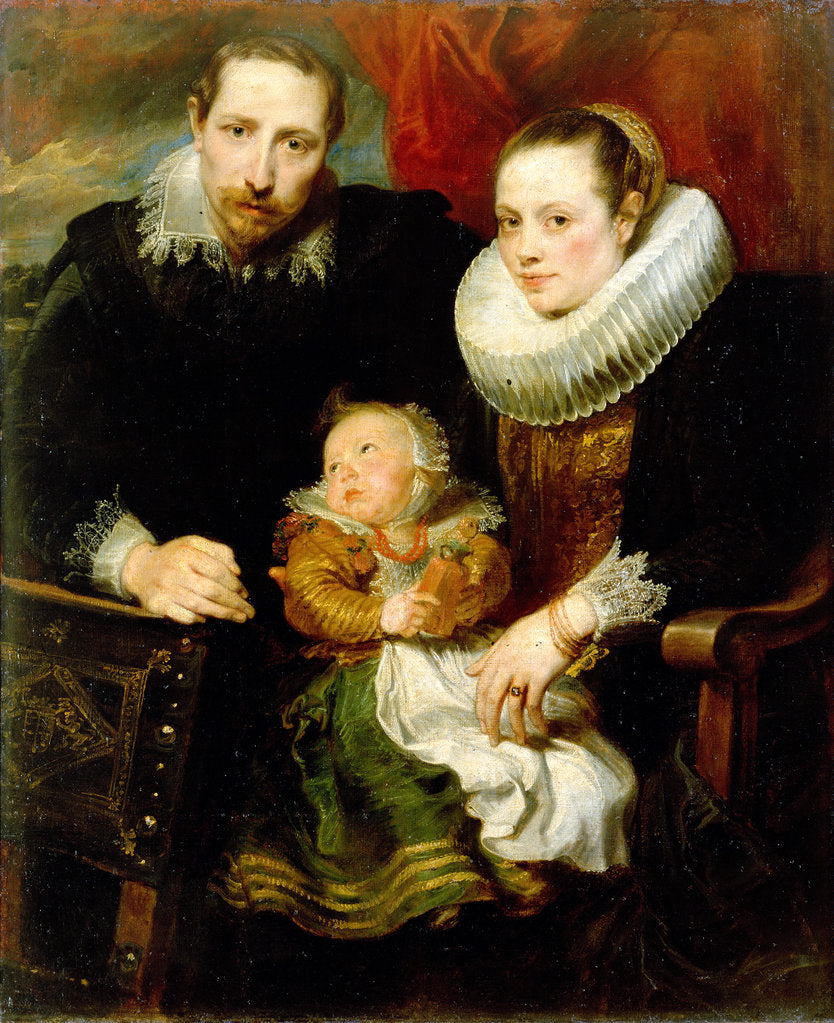 Detail of Family portrait, 1621. by Anthony van Dyck