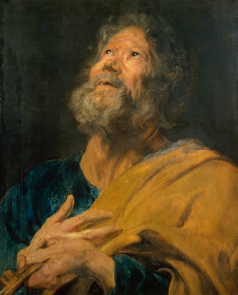 Detail of Peter the Apostle, 1617-1618. by Anthony van Dyck