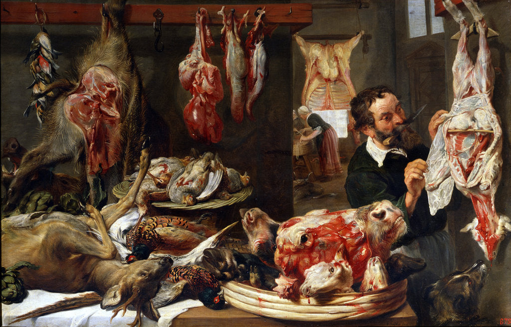 Detail of A Butcher Shop, 1630s. by Frans Snyders