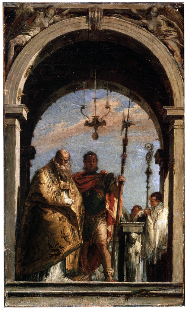 Detail of Two Saints, 1740-1745. by Giovanni Battista Tiepolo