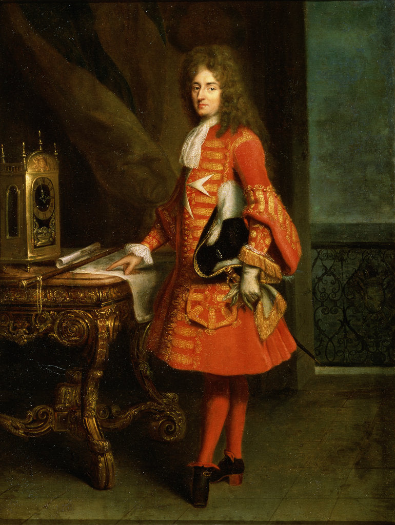 Detail of Portrait of a Knight of the Order of Malta, c1690-1750 by Robert Tournieres