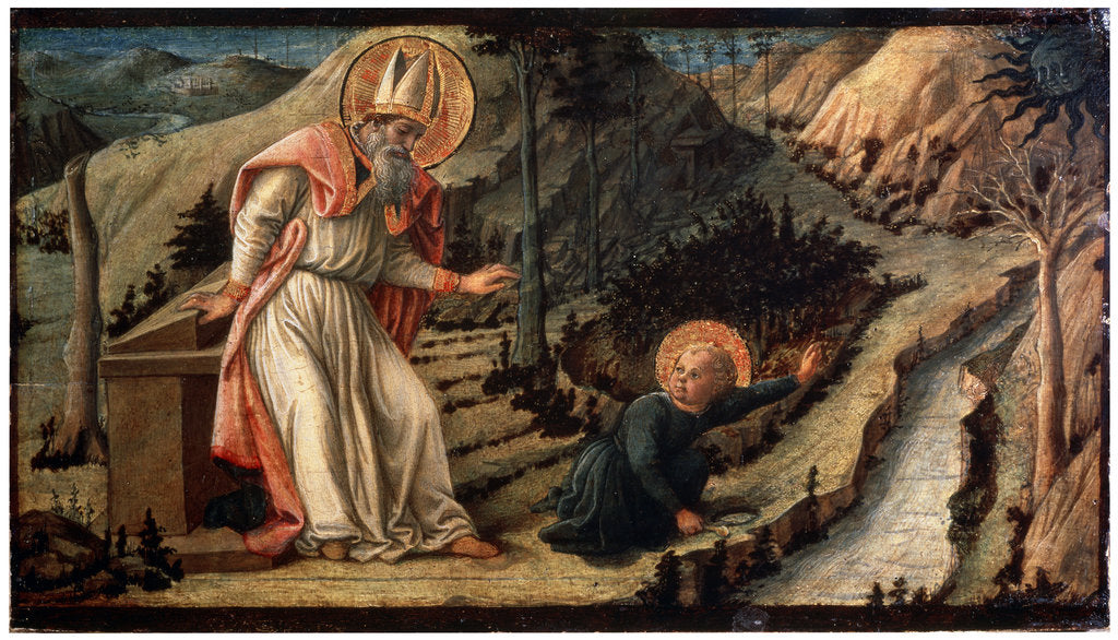 Detail of The Vision of Saint Augustine, between 1452 and 1465. by Filippo Lippi