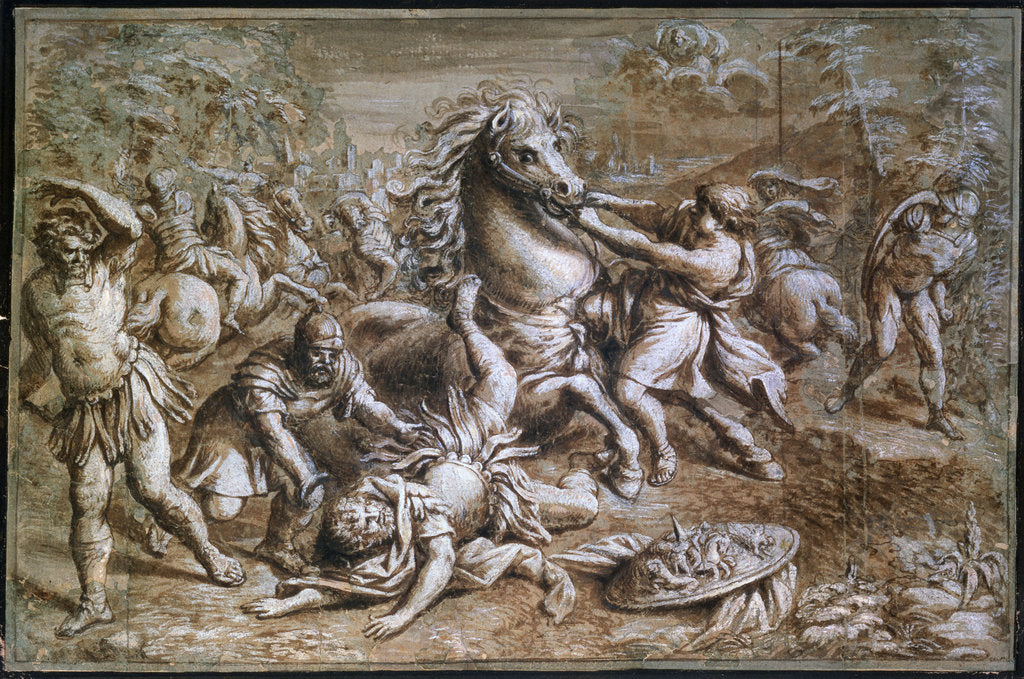 Detail of The Conversion of Saint Paul, 17th century by Pietro da Cortona