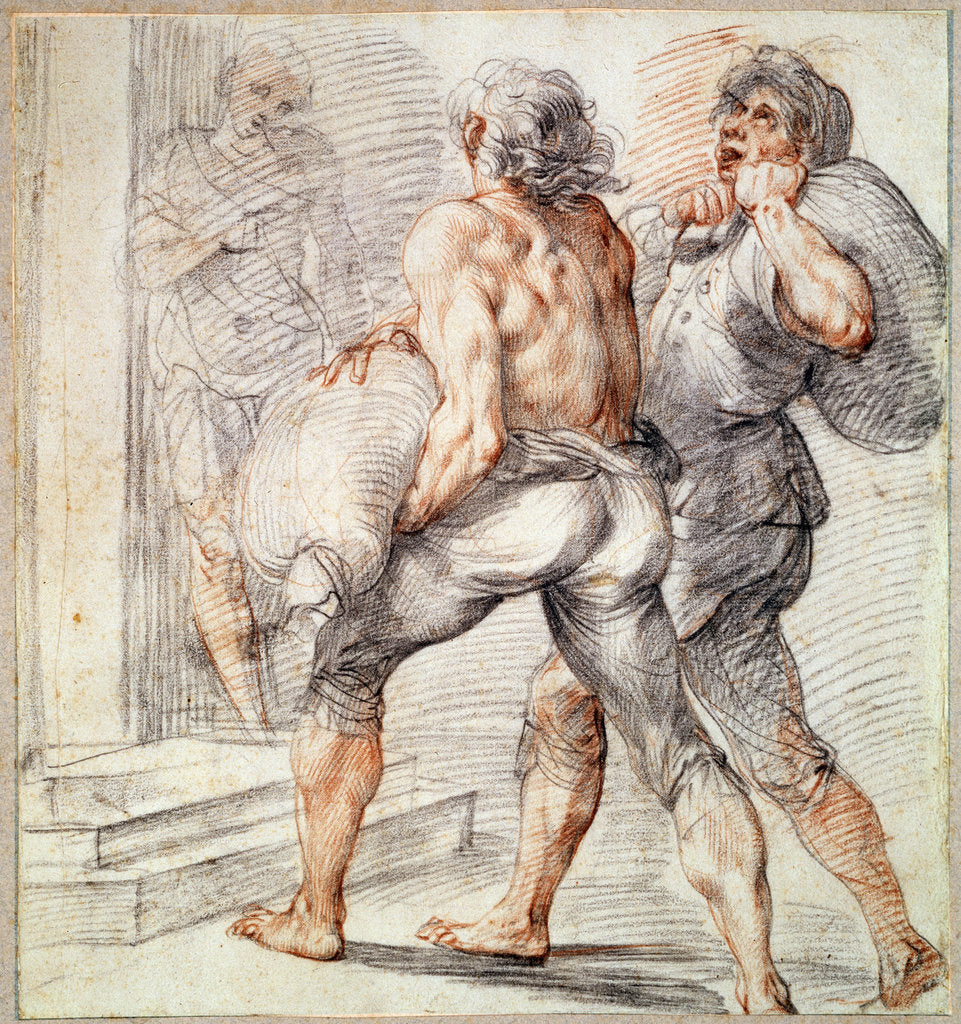 Detail of Study of Tax Collectors, 1591-1593. by Giuseppe Cesari
