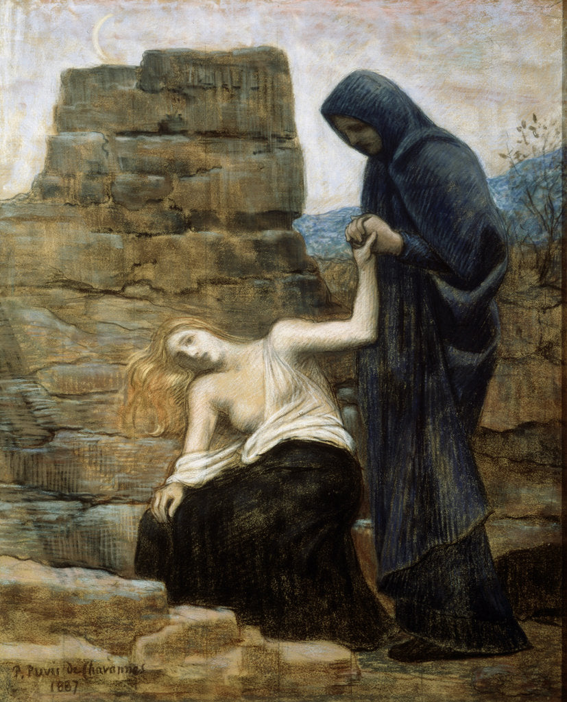 Detail of The Compassion, 1887 by Pierre Puvis de Chavannes
