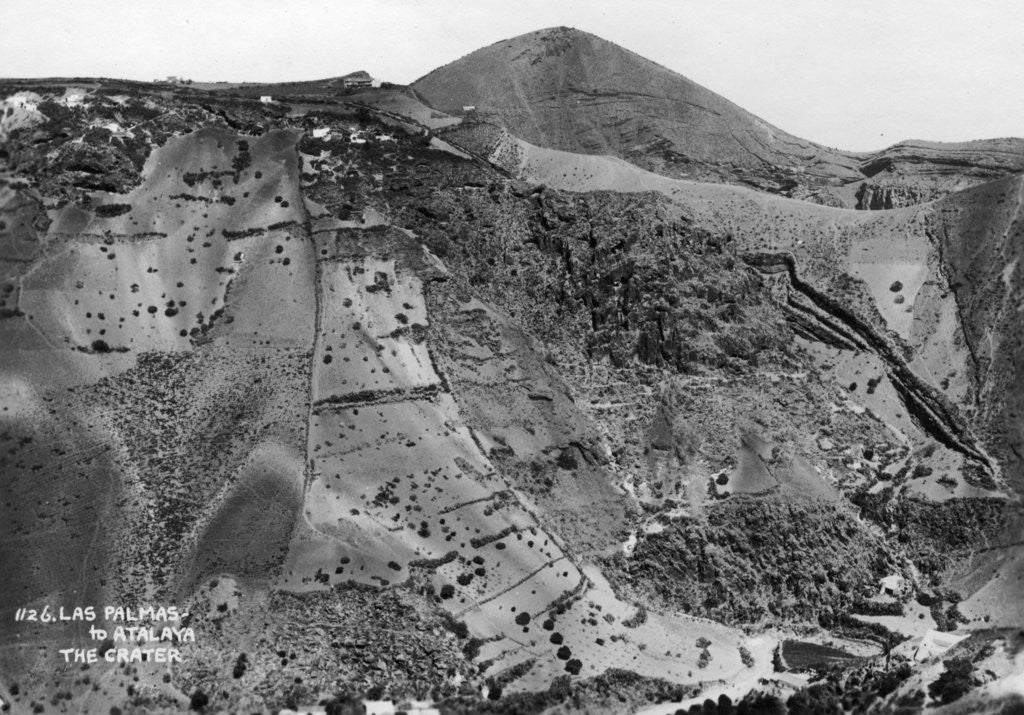 Detail of Volcanic crater between Las Palmas and Atalaya, Gran Canaria, Canary Islands, Spain by Anonymous
