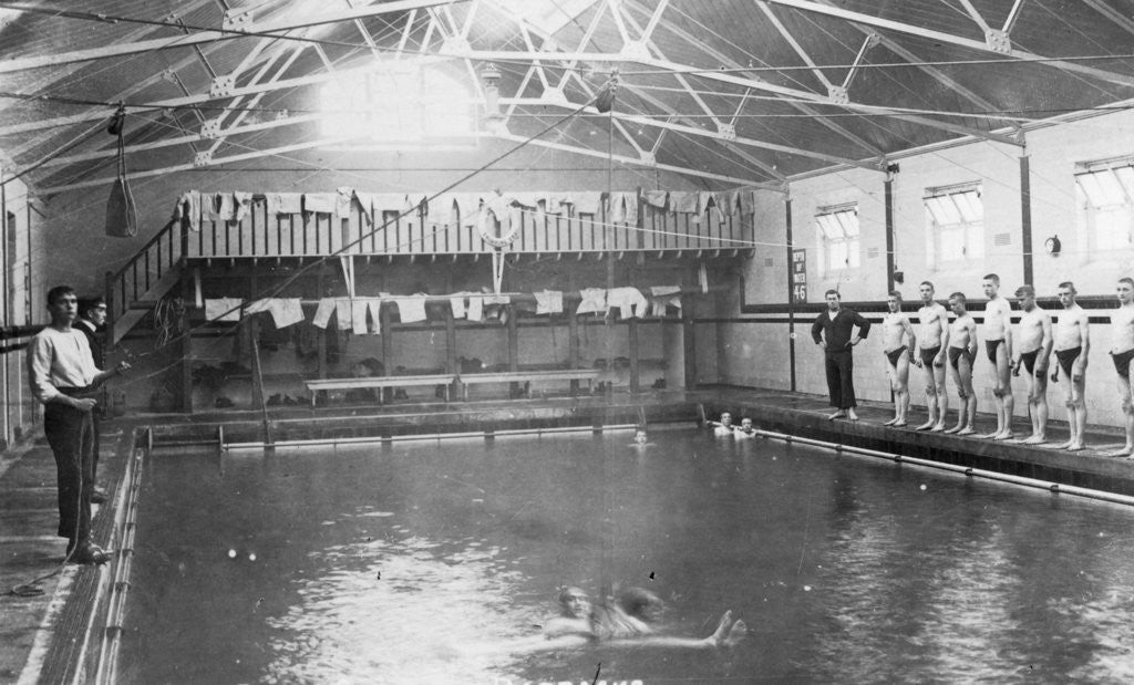Detail of The swimming bath, Royal Navy training establishment, Shotley, Suffolk by Anonymous