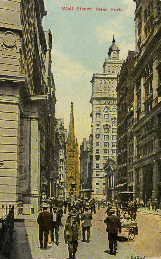 Detail of Wall Street, New York City, New York, USA by Anonymous