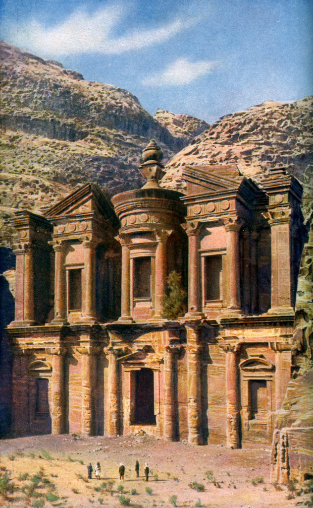 Detail of El Deir (the Monastery), Petra, Jordan by Anonymous