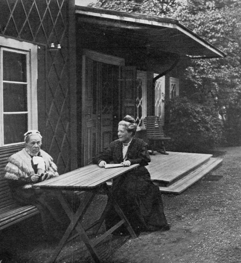 Detail of Swedish author Selma Lagerlöf and her mother, Louise by Anonymous