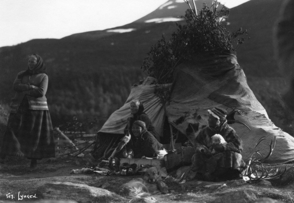 Detail of Local women, Lyngen, northern Norway by Anonymous