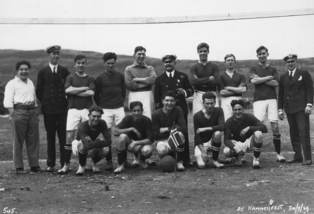 Detail of Football team, Hammerfest, northern Norway by Anonymous