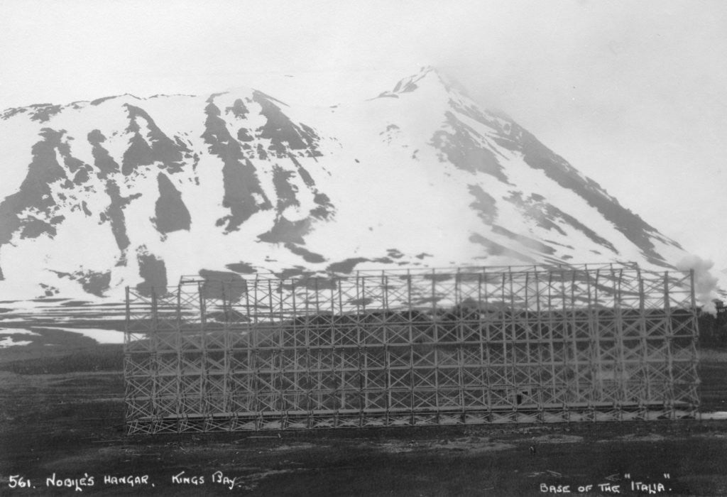 Detail of Umberto Nobile's hangar, base of the airship 'Italia', Kongsfjorden, Spitzbergen, Norway by Anonymous