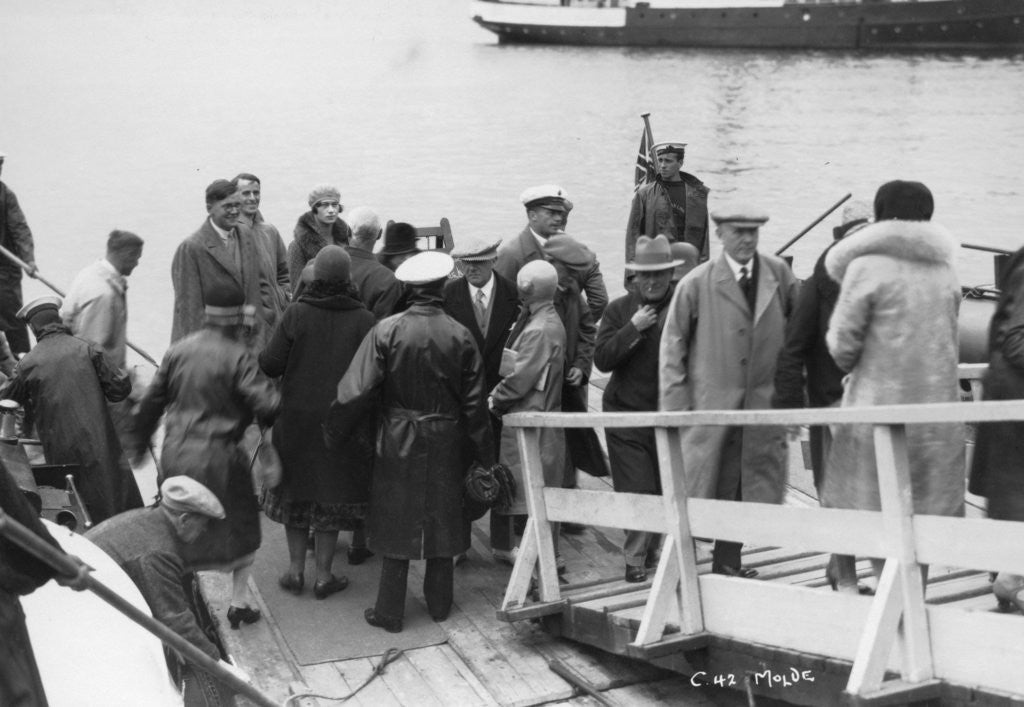 Detail of Passenger ship bethed at Molde, Norway by Anonymous