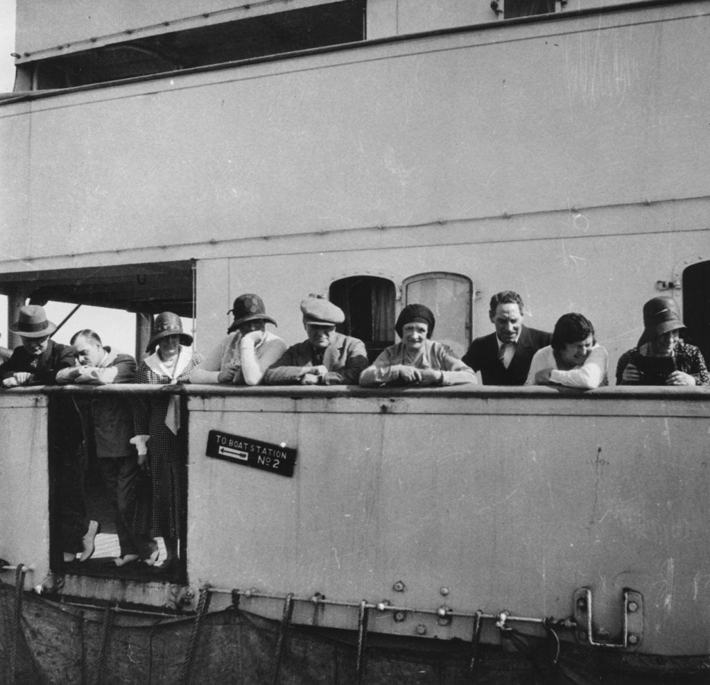 Detail of Passengers on a Cunard Line cruise to the West Indies, January-March 1931 by Anonymous