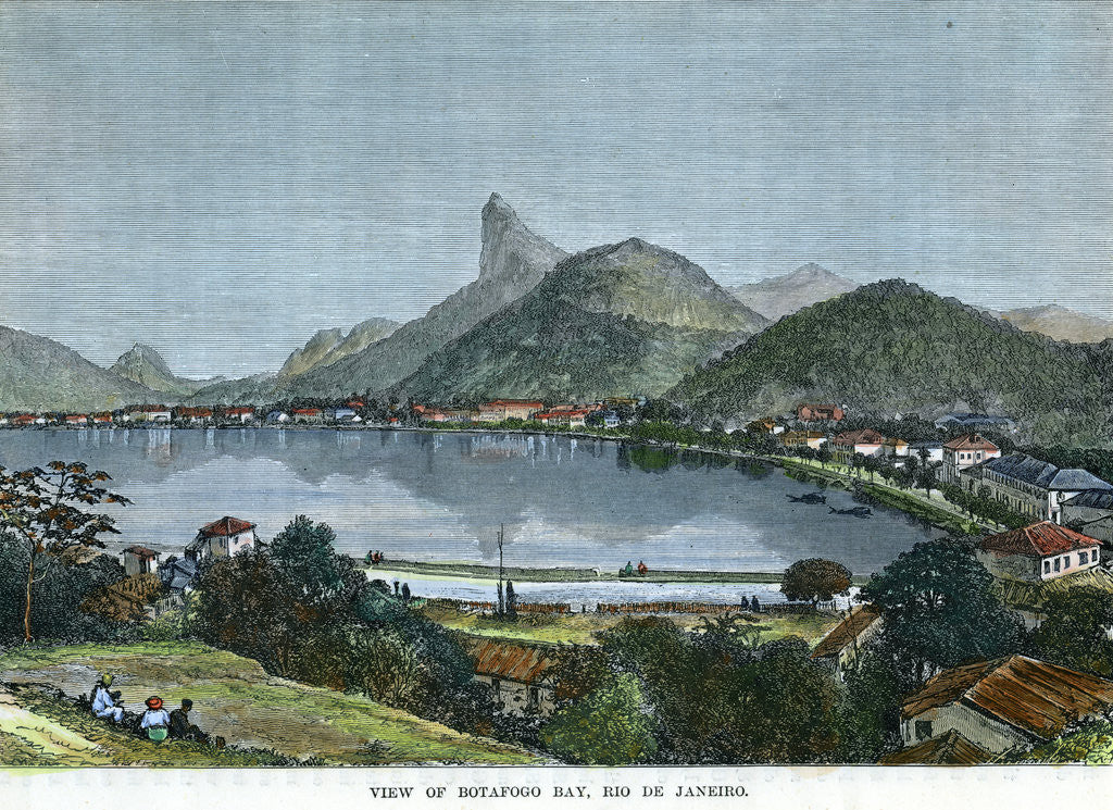Detail of View of Botafogo Bay, Rio de Janeiro by Anonymous