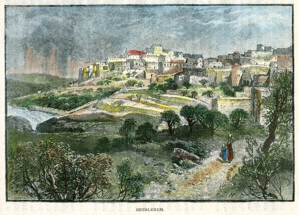 Detail of Bethlehem, Palestine by J Harmsworth