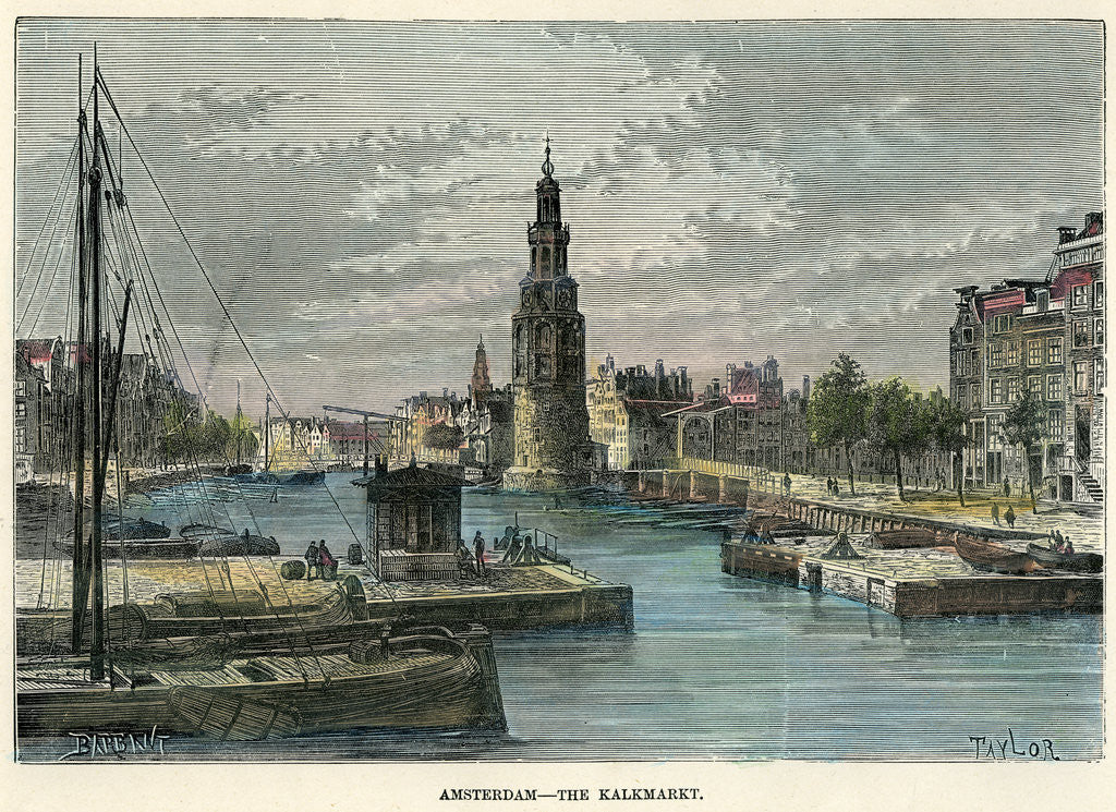 Detail of The Kalkmarkt, Amsterdam, Netherlands by Taylor