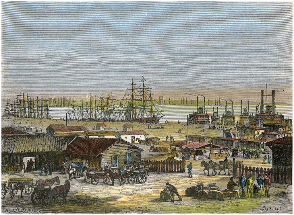 Detail of Mississippi River, New Orleans, Louisiana, USA by Barbant