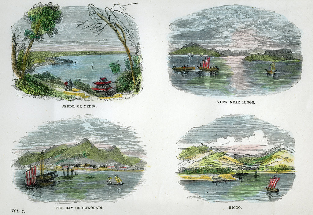 Detail of Views of the chief towns and ports of Japan by Anonymous