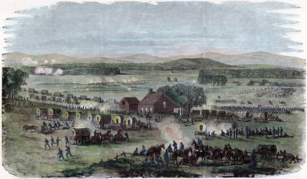 Detail of Night of the Battle Cedar Mountain, Culpeper County, Virginia, American Civil War by Anonymous