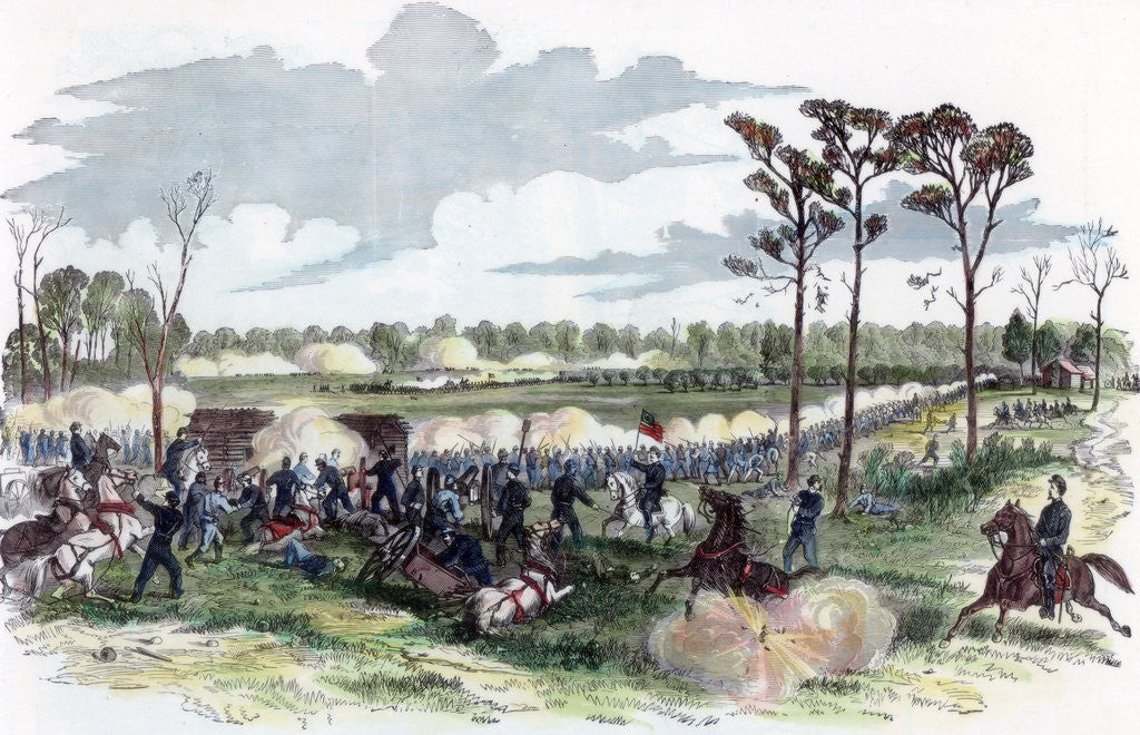Detail of Battle of Shiloh, Tennessee, American Civil War by Anonymous