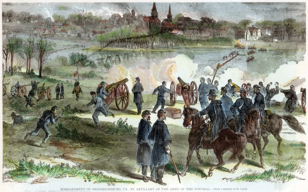 Detail of Siege of Fredericksburg, Virginia, American Civiil War by Anonymous