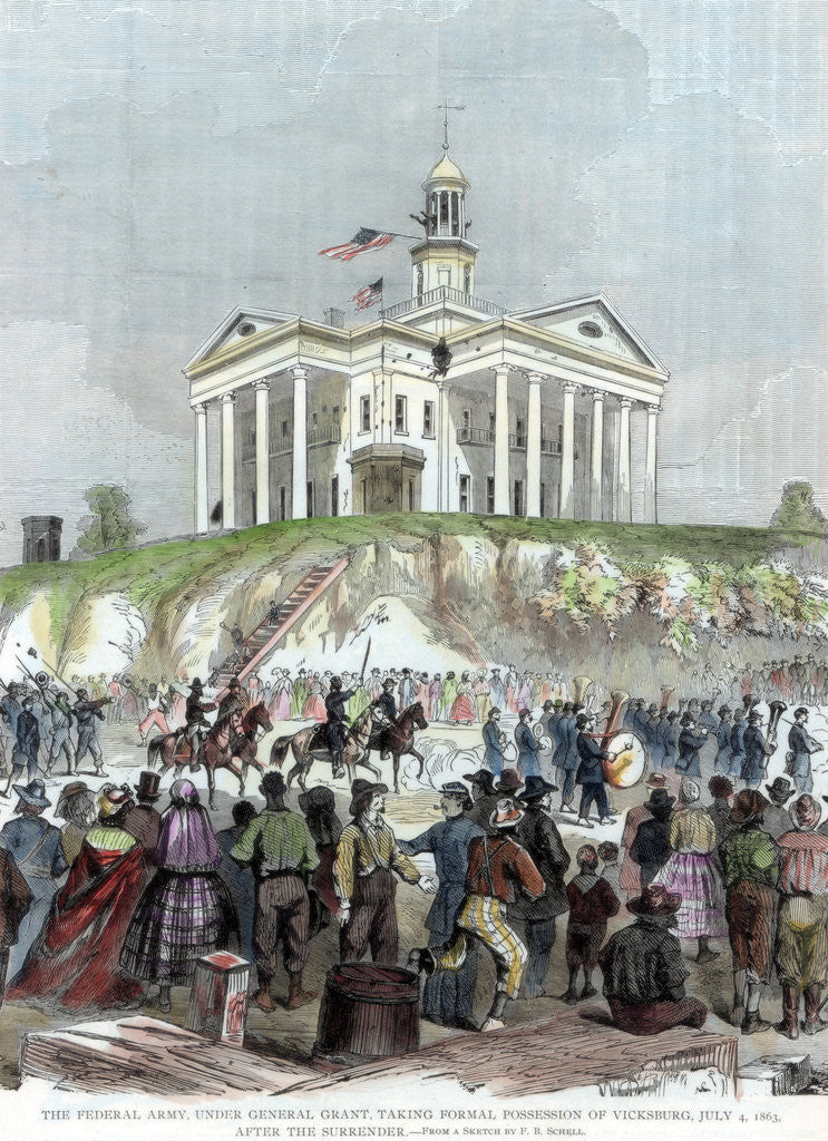 Detail of Capture of Vicksburg, Mississippi, by the Union army, American Civil War by Anonymous
