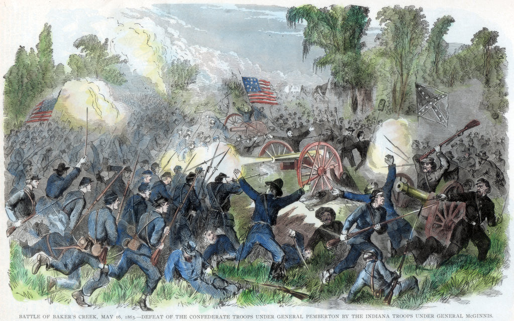 Detail of Battle of Baker's Creek, Mississippi, American Civil War by Anonymous