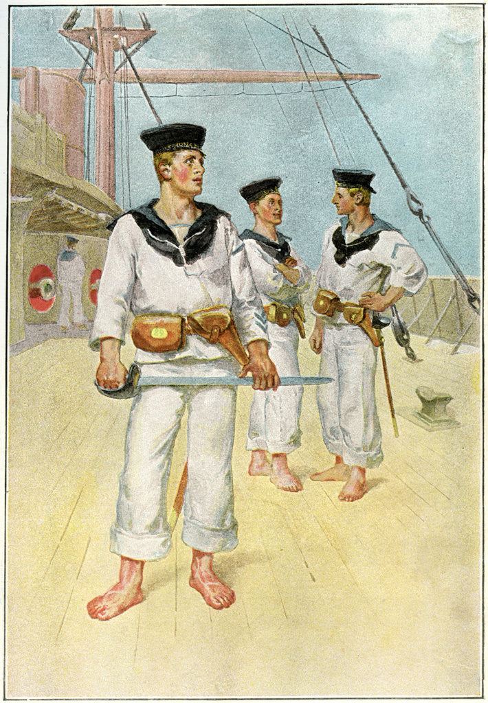Detail of A boarding party by Anonymous