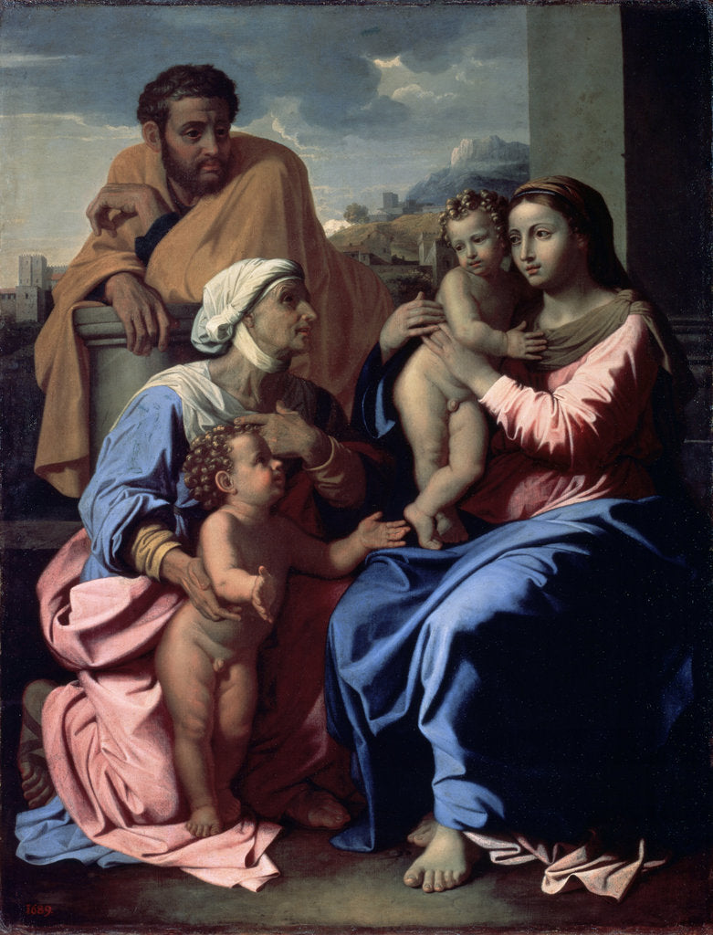 Detail of The Holy Family with John the Baptist and Saint Elizabeth, 1644-1655. by Nicolas Poussin