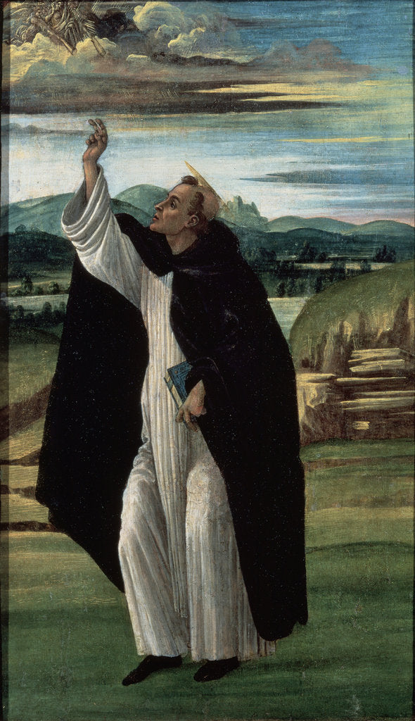 Detail of Saint Dominic, 1490s by Sandro Botticelli