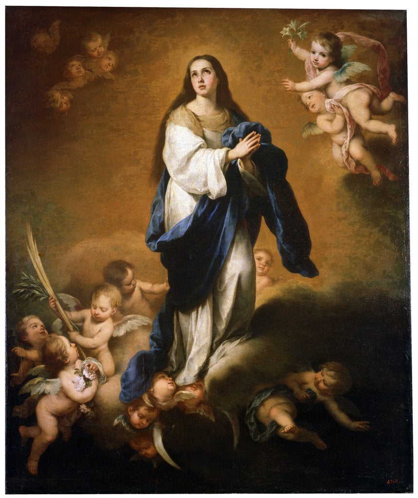 Detail of The Assumption of the Blessed Virgin Mary, between 1645 and 1655. by Bartolomé Esteban Murillo