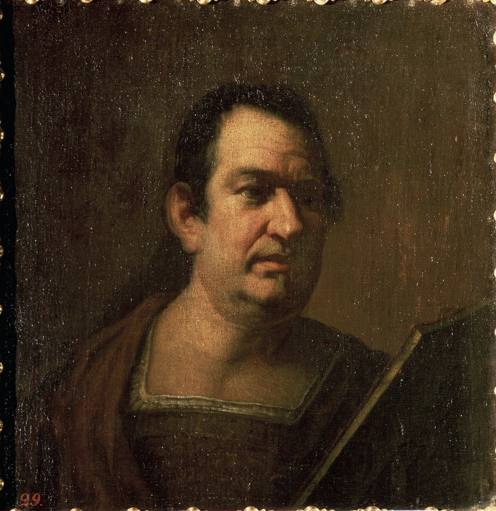 Detail of Portrait of a Man, c.17th century by Luca Giordano